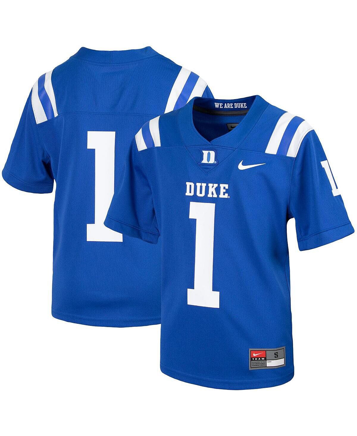 Неприкасаемая футбольная майка Big Boys №1 Royal Duke Blue Devils Untouchable Nike
Неприкасаемая футбольная майка Big Boys №1 Royal Duke Blue Devils Untouchable Nike