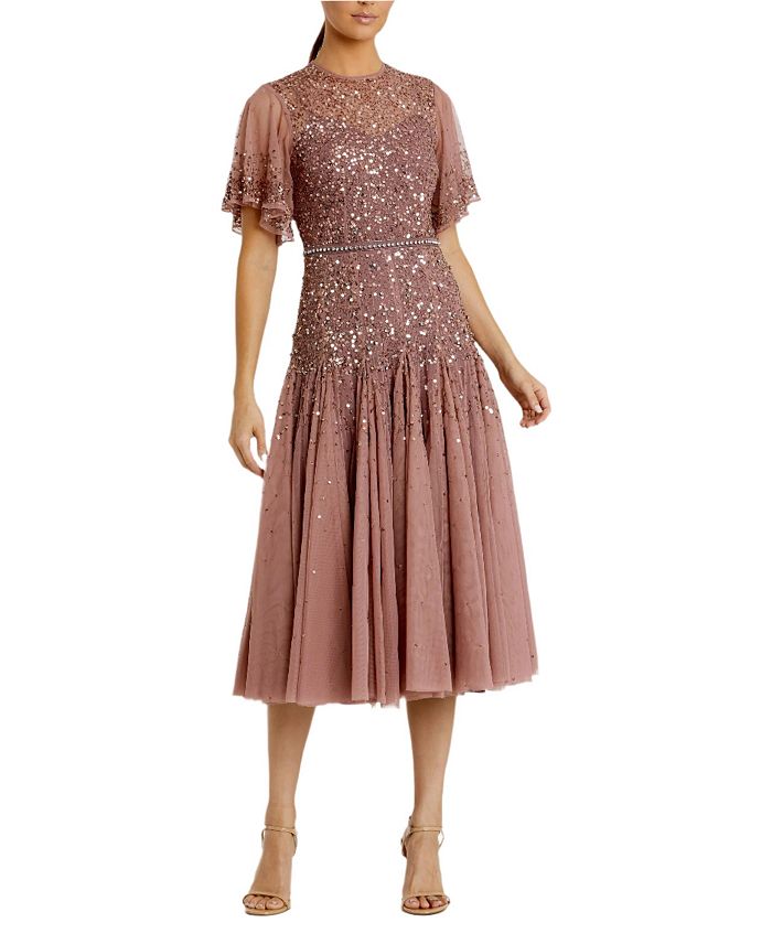 Платье А-силуэта с рукавами-накидкой и бисером длиной до пола Mac Duggal, коричневый
Платье А-силуэта с рукавами-накидкой и бисером длиной до пола Mac Duggal, коричневый