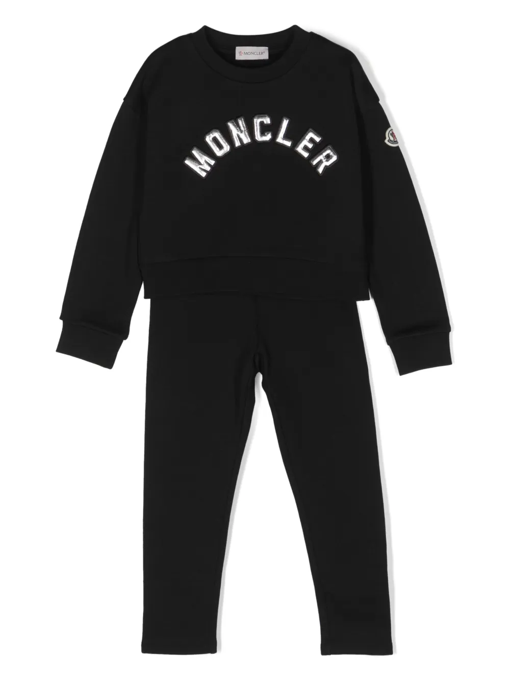 Спортивный костюм с логотипом Moncler Enfant, черный
Спортивный костюм с логотипом Moncler Enfant, черный