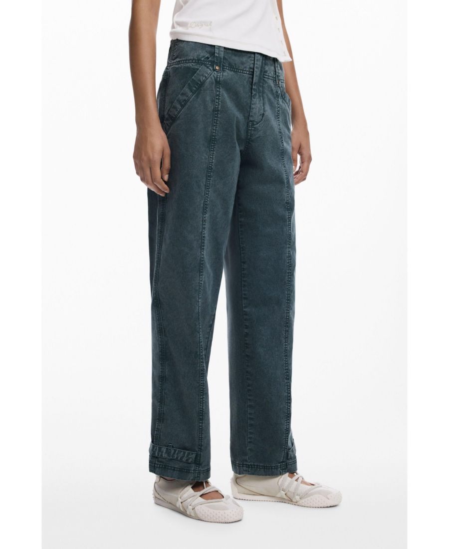 Женские прямые брюки со швами Desigual, Light green
Женские прямые брюки со швами Desigual, Light green