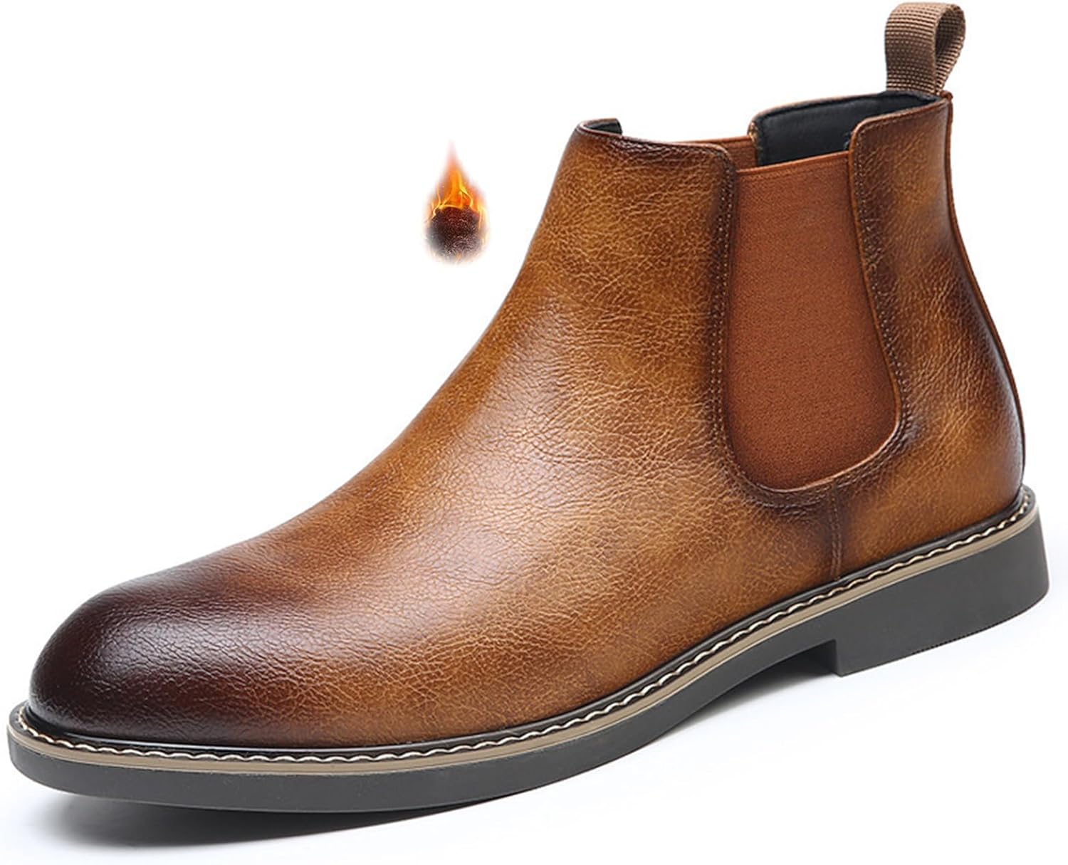 Мужские кожаные челси ручной работы, классический круглый носок, эластичные, на молнии, повседневные ботинки, водонепроницаемые, теплые, для улицы Qooel, коричневый
Мужские кожаные челси ручной работы, классический круглый носок, эластичные, на молнии, повседневные ботинки, водонепроницаемые, теплые, для улицы Qooel, коричневый