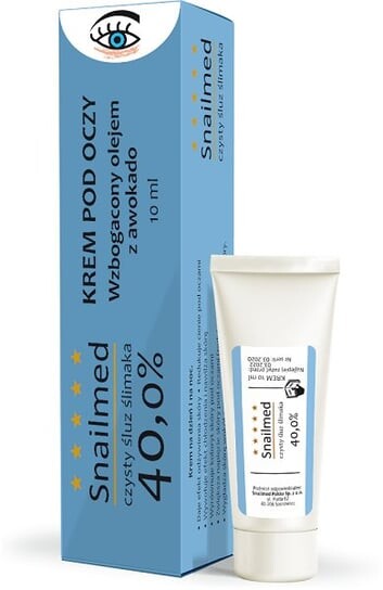 Крем для глаз со слизью улитки, 10 мл Snailmed
Крем для глаз со слизью улитки, 10 мл Snailmed