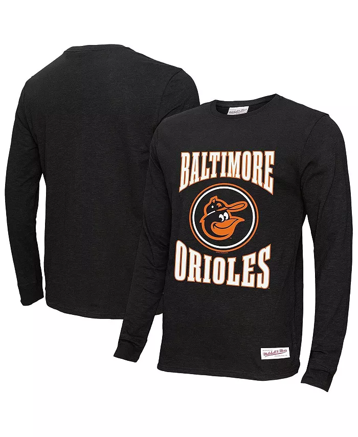 Мужская черная футболка с длинным рукавом Baltimore Orioles с арочным логотипом, выполненная из ткани слаб Mitchell & Ness
Мужская черная футболка с длинным рукавом Baltimore Orioles с арочным логотипом, выполненная из ткани слаб Mitchell & Ness