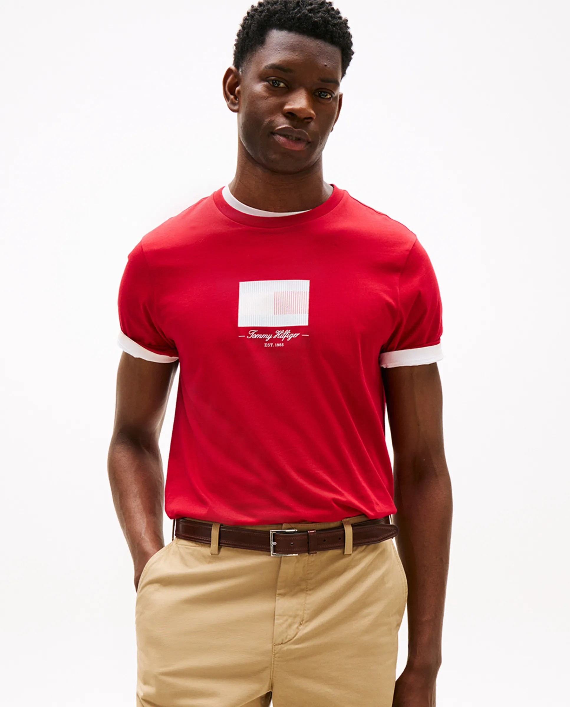 Мужская футболка с коротким рукавом Tommy Hilfiger, красный
Мужская футболка с коротким рукавом Tommy Hilfiger, красный