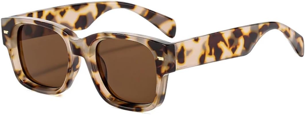 Женские солнцезащитные очки в винтажном стиле с заклепками, квадратной оправой, ретро, для мужчин, для активного отдыха и путешествий, защита от УФ-излучения UV400 TVTBBVV, Flower Brown
Женские солнцезащитные очки в винтажном стиле с заклепками, квадратной оправой, ретро, для мужчин, для активного отдыха и путешествий, защита от УФ-излучения UV400 TVTBBVV, Flower Brown