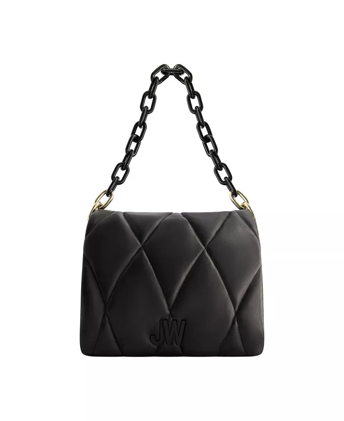 Стеганая плечевая сумка с цепочкой и логотипом JW Jason Wu, черный
Стеганая плечевая сумка с цепочкой и логотипом JW Jason Wu, черный