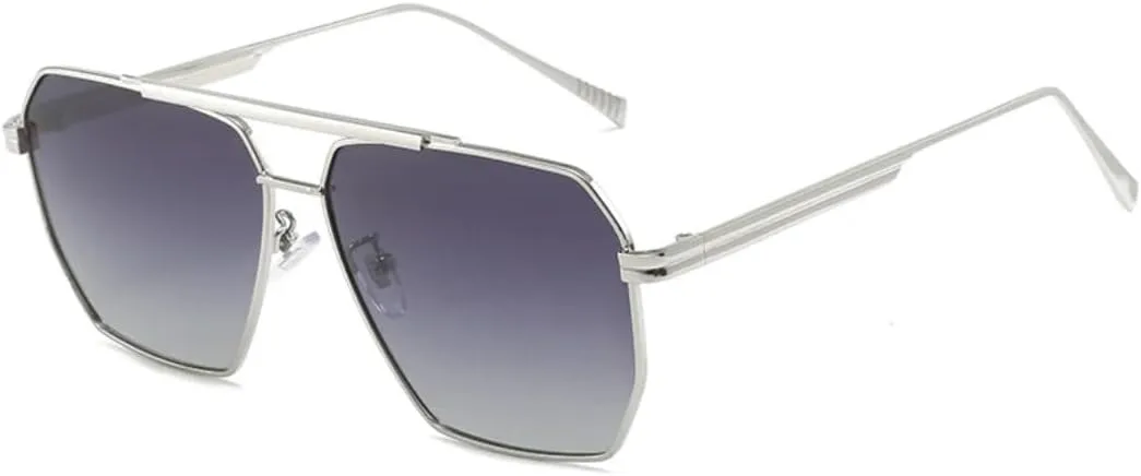 Большие поляризованные солнцезащитные очки для женщин, металлические солнцезащитные очки с защитой от УФ-излучения UV400 для мужчин, винтажные TOIPASTN, Silver Gray
Большие поляризованные солнцезащитные очки для женщин, металлические солнцезащитные очки с защитой от УФ-излучения UV400 для мужчин, винтажные TOIPASTN, Silver Gray