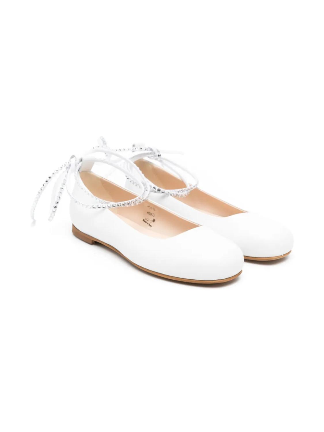 Балетки, украшенные стразами Florens, белый
Балетки, украшенные стразами Florens, белый