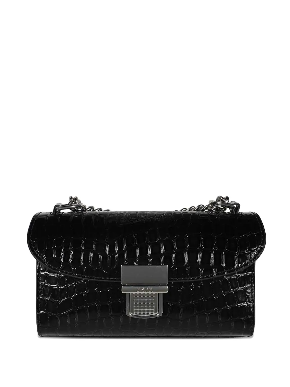 Сумка через плечо с цепочкой и эффектом крокодила MSGM, черный
Сумка через плечо с цепочкой и эффектом крокодила MSGM, черный