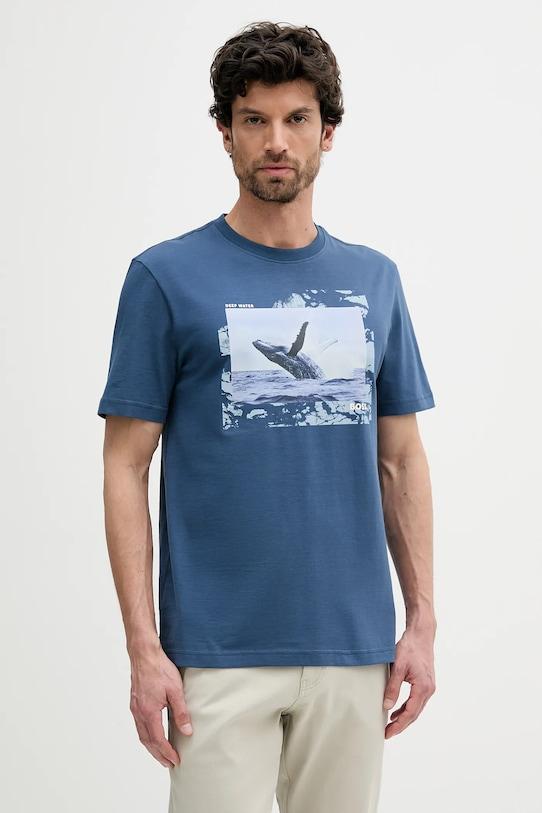 Хлопковая футболка Boss Orange, темно-синий
Хлопковая футболка Boss Orange, темно-синий