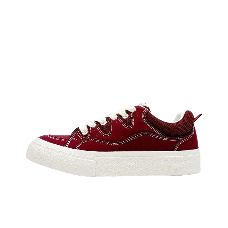 JimiXiong Бордовые мужские скейтерские кеды лоу-топ, цвет Burgundy
JimiXiong Бордовые мужские скейтерские кеды лоу-топ, цвет Burgundy