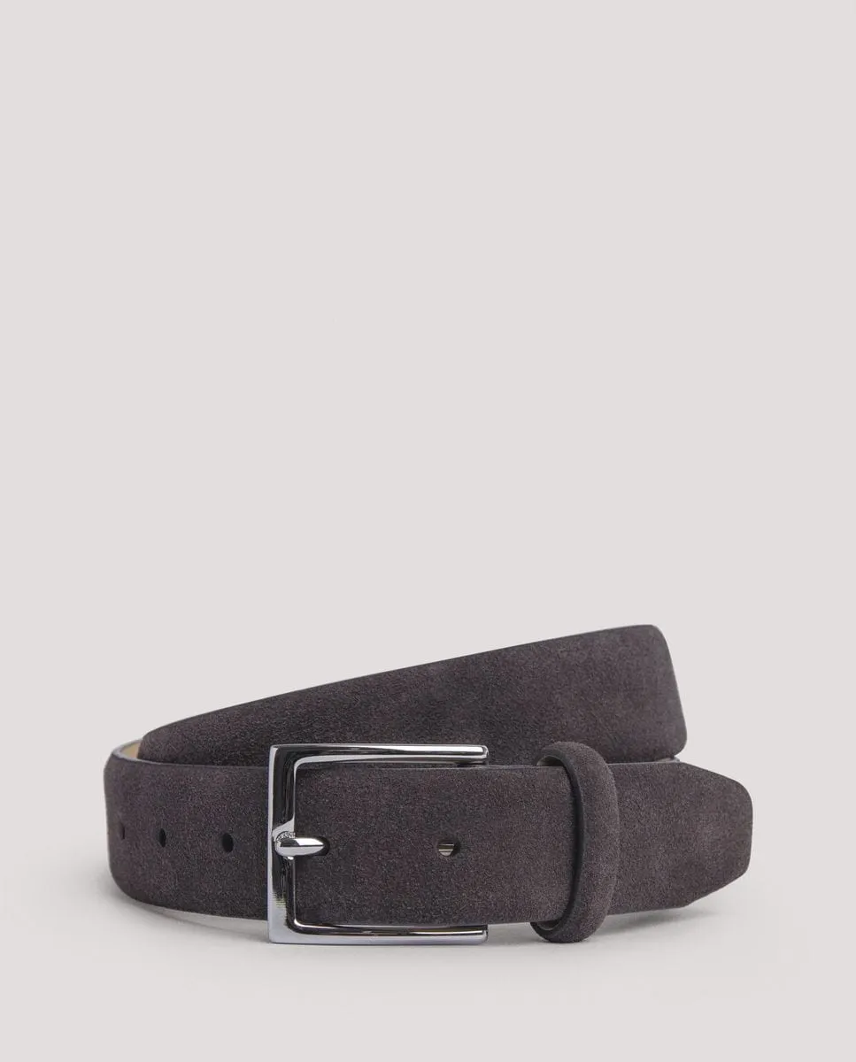 Мужской замшевый ремень с металлической пряжкой Hackett, темно-коричневый
Мужской замшевый ремень с металлической пряжкой Hackett, темно-коричневый