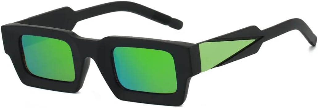 Солнцезащитные очки с зеркальным покрытием для женщин и мужчин, винтажные очки в стиле панк, популярные очки для активного отдыха с защитой от УФ-излучения UV400 HHZZYVY, Mirror Green
Солнцезащитные очки с зеркальным покрытием для женщин и мужчин, винтажные очки в стиле панк, популярные очки для активного отдыха с защитой от УФ-излучения UV400 HHZZYVY, Mirror Green