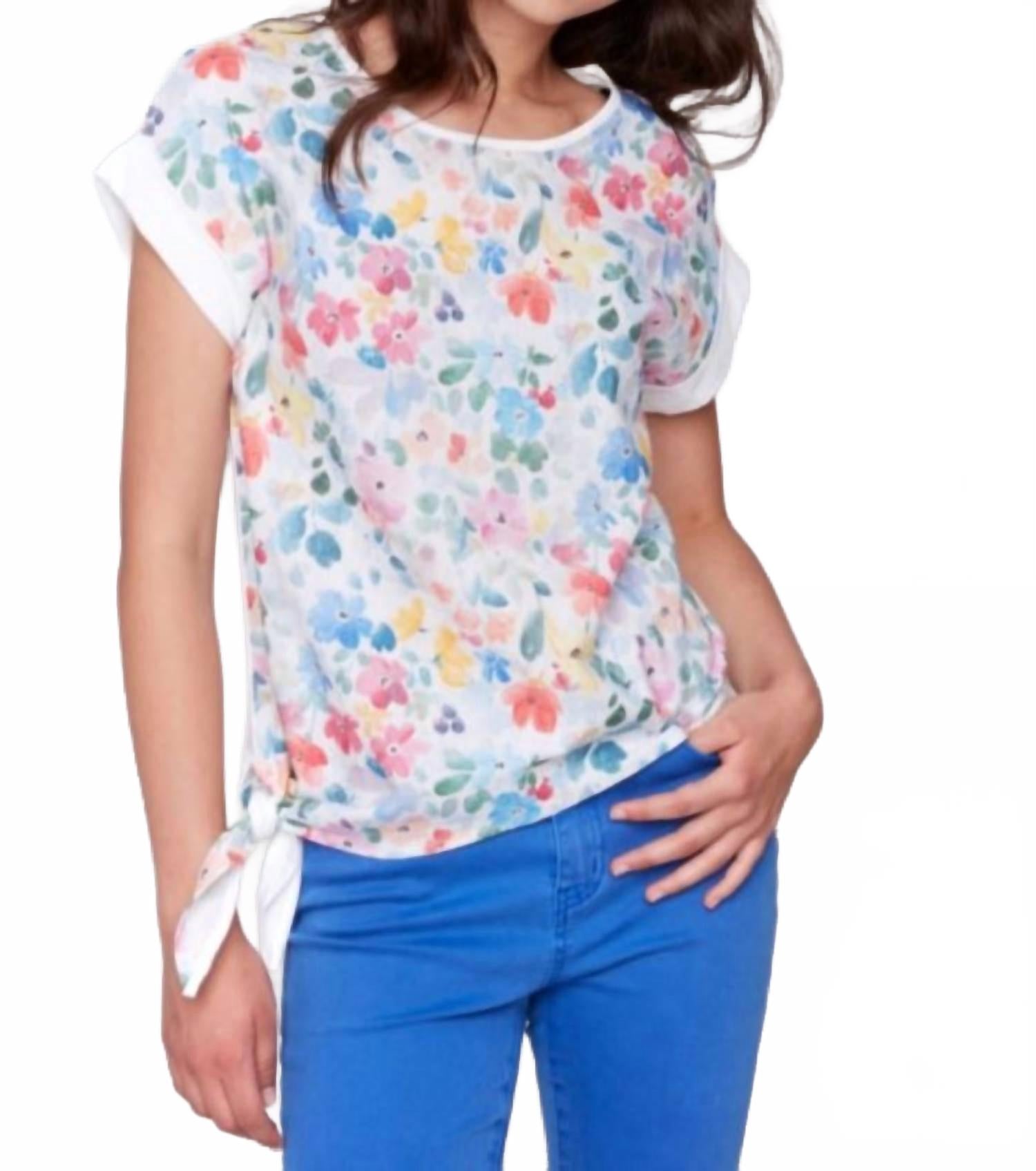 Топ с боковым узлом в цветочном принте CHARLIE B, Flowers
Топ с боковым узлом в цветочном принте CHARLIE B, Flowers