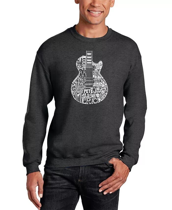 Мужская толстовка с круглым вырезом и надписью Rock Guitar Head LA Pop Art, серый
Мужская толстовка с круглым вырезом и надписью Rock Guitar Head LA Pop Art, серый