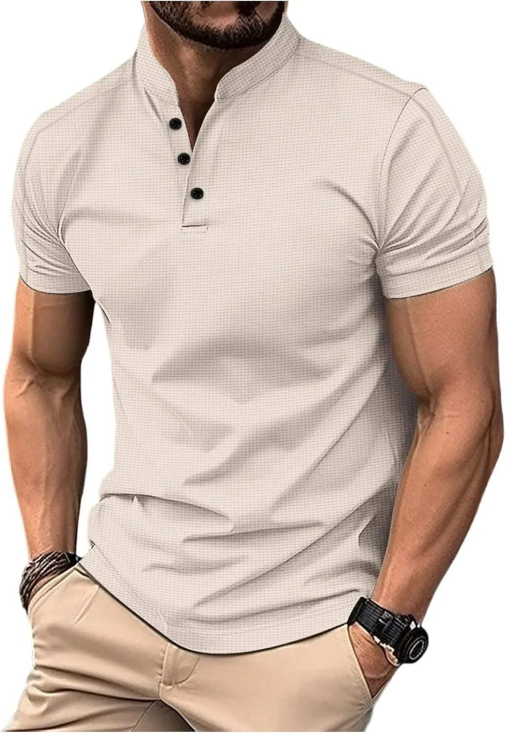 Мужская поло-рубашка Henley с коротким рукавом, Dry Fit
Мужская поло-рубашка Henley с коротким рукавом, Dry Fit