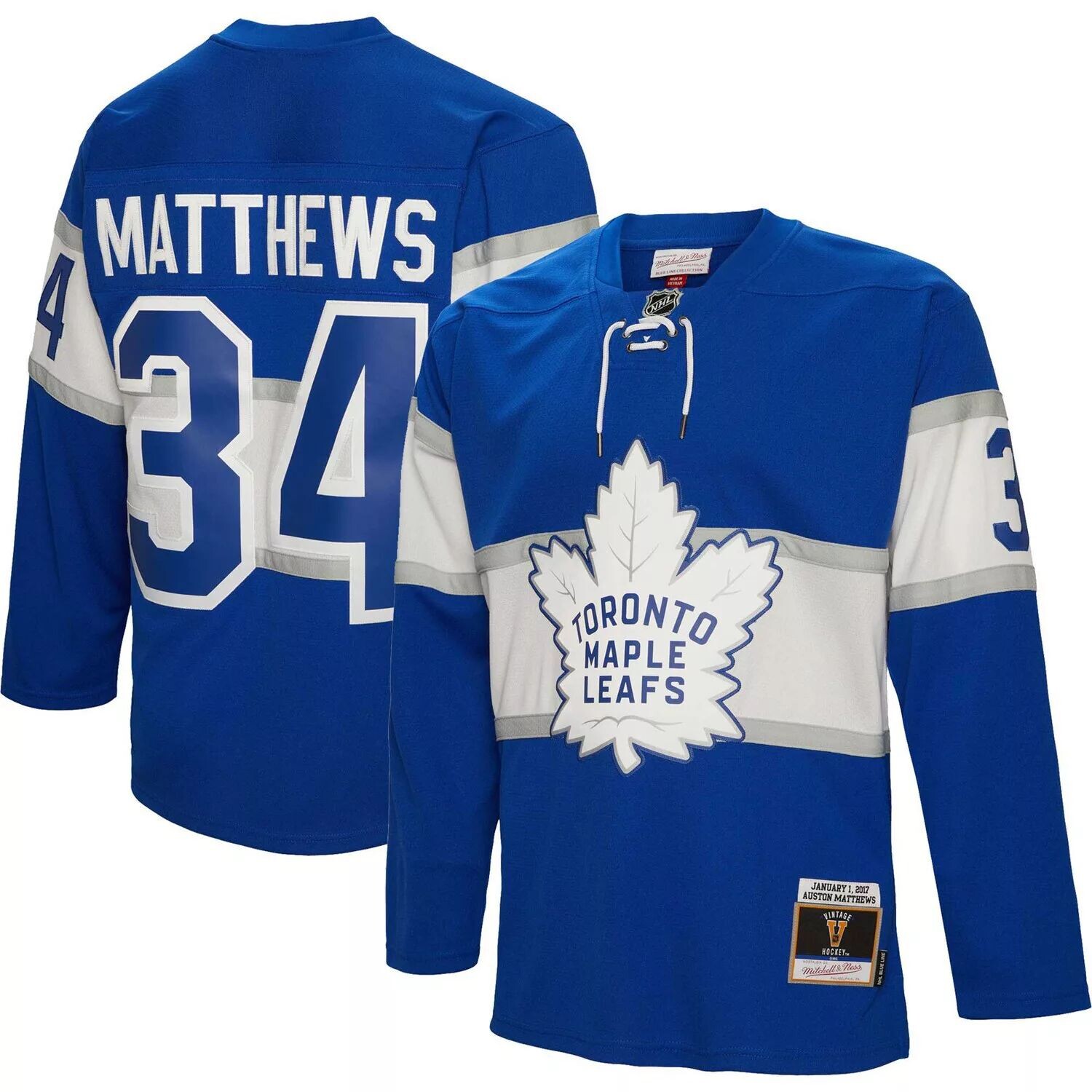 Мужская футболка Mitchell & Ness Auston Matthews Blue Toronto Maple Leafs 2017 Blue Line Player
Мужская футболка Mitchell & Ness Auston Matthews Blue Toronto Maple Leafs 2017 Blue Line Player
