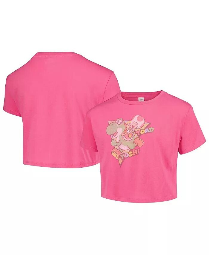 Розовая укороченная футболка Big Girls Nintendo Yoshi and Toad Mad Engine, розовый
Розовая укороченная футболка Big Girls Nintendo Yoshi and Toad Mad Engine, розовый