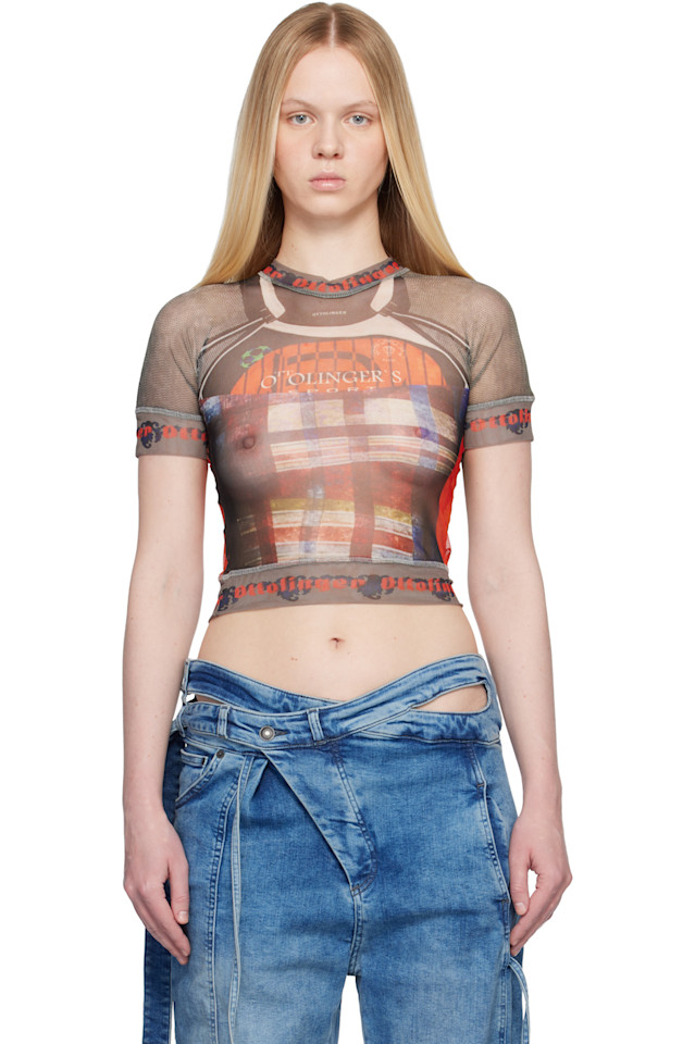 Ottolinger Разноцветная сетчатая футболка
Ottolinger Разноцветная сетчатая футболка