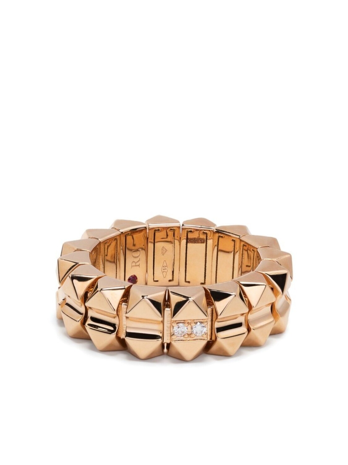 Кольцо из розового золота с бриллиантами Roberto Coin, розовый 
Кольцо из розового золота с бриллиантами Roberto Coin, розовый