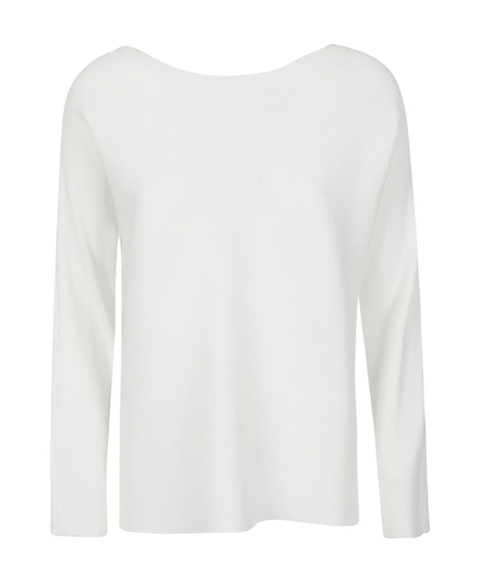 Белый ребристый вискозный свитер Liviana Conti, белый
Белый ребристый вискозный свитер Liviana Conti, белый