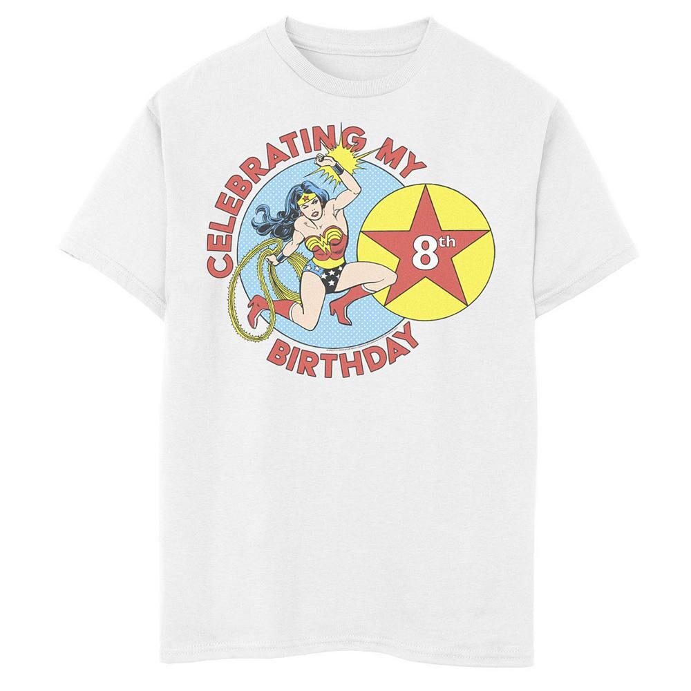 Футболка с рисунком «Чудо-женщина» из комиксов DC для мальчиков 8–20 лет, празднующая свое 8-летие DC Comics, белый
Футболка с рисунком «Чудо-женщина» из комиксов DC для мальчиков 8–20 лет, празднующая свое 8-летие DC Comics, белый
