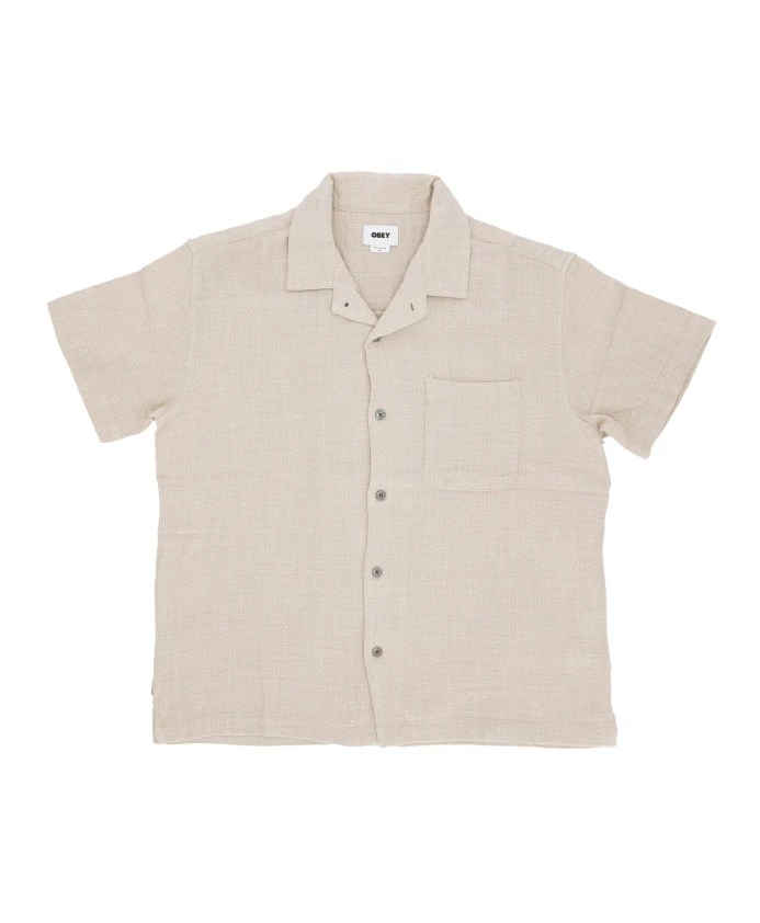 Рубашка с коротким рукавом из перьевой ткани Obey, серый
Рубашка с коротким рукавом из перьевой ткани Obey, серый