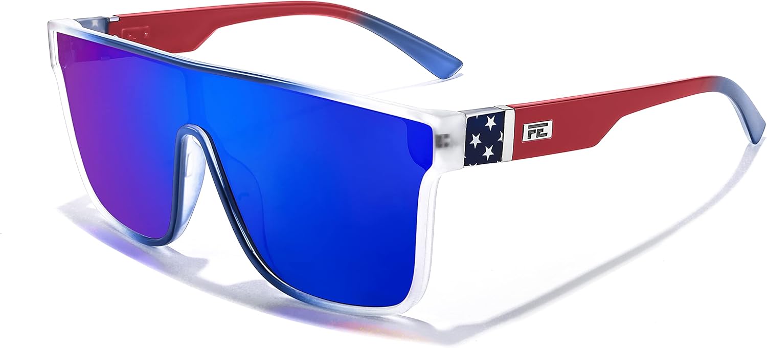 Солнцезащитные очки FEISEDY для женщин и мужчин, модные зеркальные линзы, солнцезащитные очки для вождения и пляжа с защитой от УФ-излучения UV400, модель B2996, Transparent Blue Frame & Blue Mirror Lens
Солнцезащитные очки FEISEDY для женщин и мужчин, модные зеркальные линзы, солнцезащитные очки для вождения и пляжа с защитой от УФ-излучения UV400, модель B2996, Transparent Blue Frame & Blue Mirror Lens