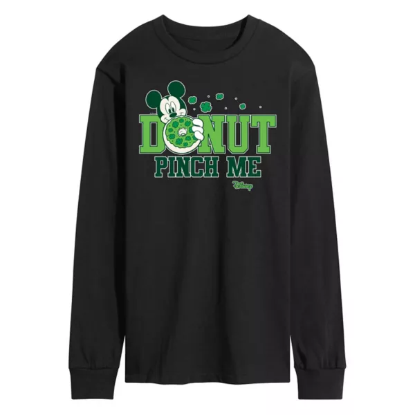 Мужская футболка с длинным рукавом с принтом «Ущипни меня пончик» Микки Мауса Disney, черный
Мужская футболка с длинным рукавом с принтом «Ущипни меня пончик» Микки Мауса Disney, черный