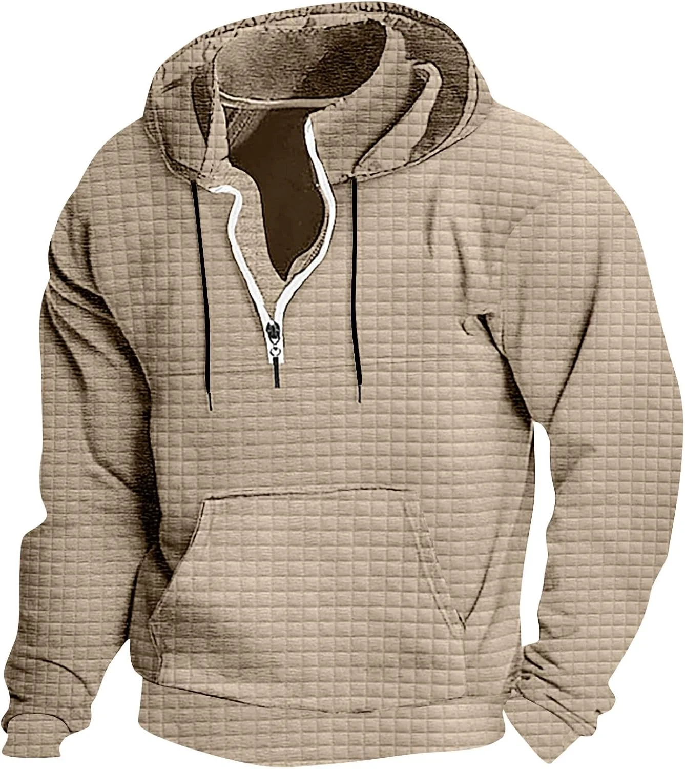 Мужская худи с воротником-стойкой и карманом
Мужская худи с воротником-стойкой и карманом