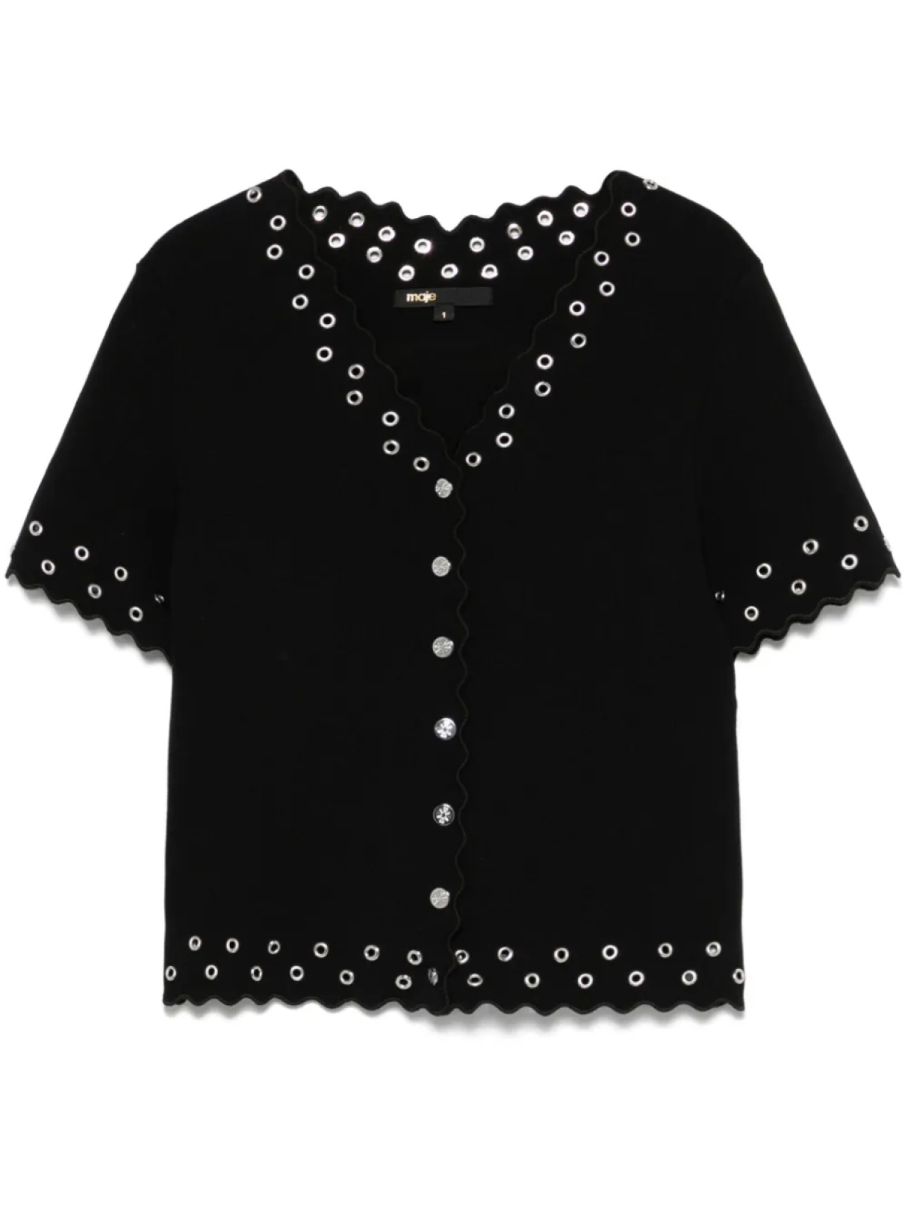 Рубашка с люверсами Maje, черный
Рубашка с люверсами Maje, черный