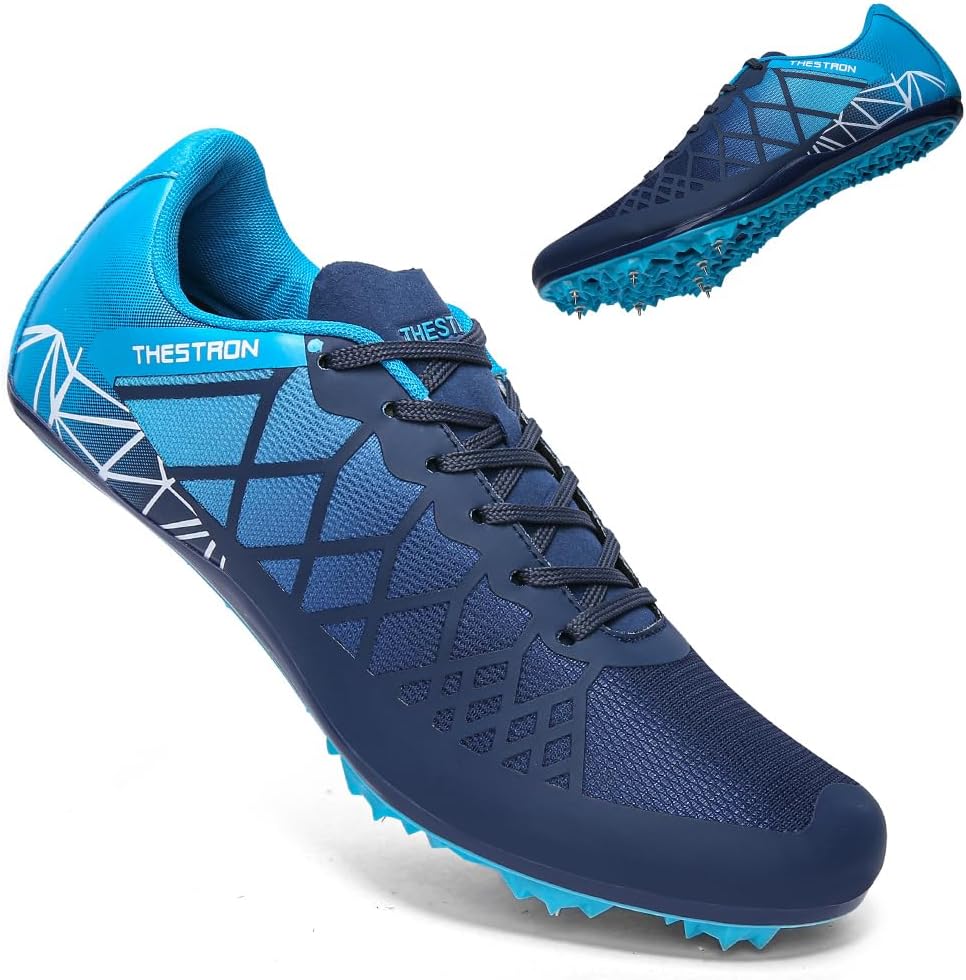 Профессиональные шипованные кроссовки THESTRON для легкой атлетики для мужчин, женщин и детей, дышащие, для соревнований, прыжков, спринта и бега, темно-синий
Профессиональные шипованные кроссовки THESTRON для легкой атлетики для мужчин, женщин и детей, дышащие, для соревнований, прыжков, спринта и бега, темно-синий