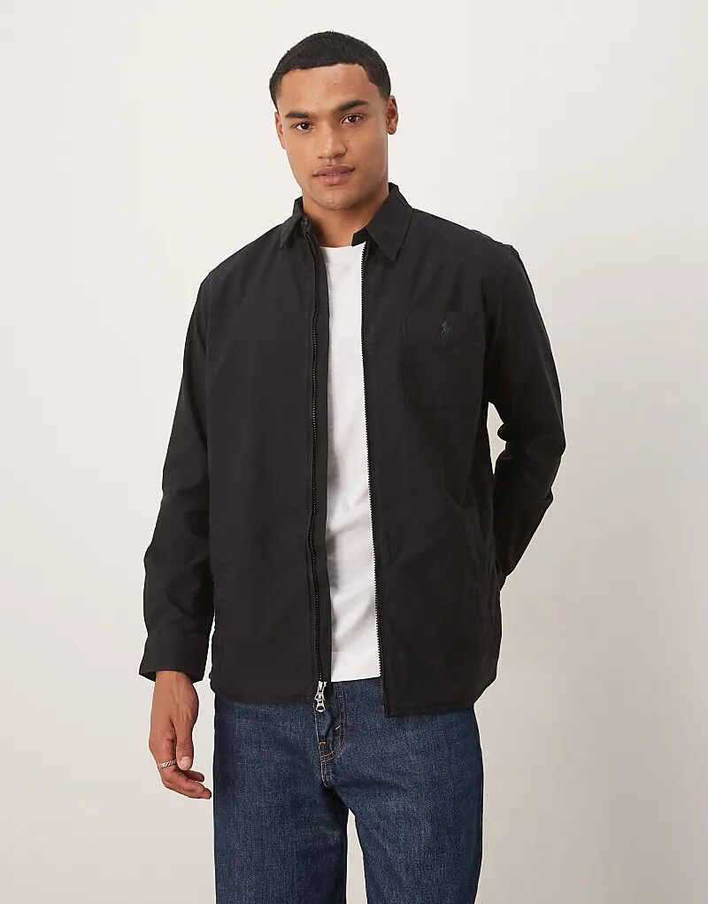 Рубашка-оксфорд с логотипом Polo Ralph Lauren, окрашенная в черный цвет, с застежкой-молнией спереди
Рубашка-оксфорд с логотипом Polo Ralph Lauren, окрашенная в черный цвет, с застежкой-молнией спереди