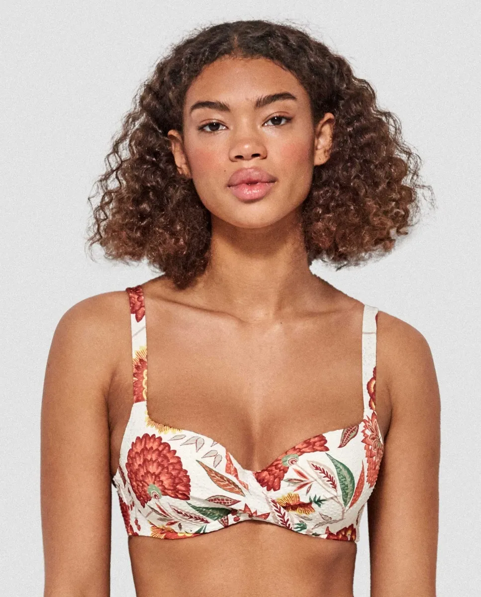 Верх бикини с высокой талией и цветочным принтом Gisela, мультиколор
Верх бикини с высокой талией и цветочным принтом Gisela, мультиколор