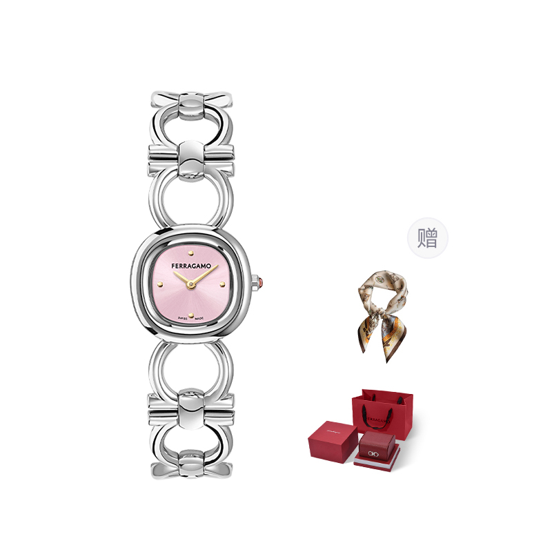 Ferragamo Часы Double Gancini 25mm, Cherry Blossom Pink
Ferragamo Часы Double Gancini 25mm, Cherry Blossom Pink