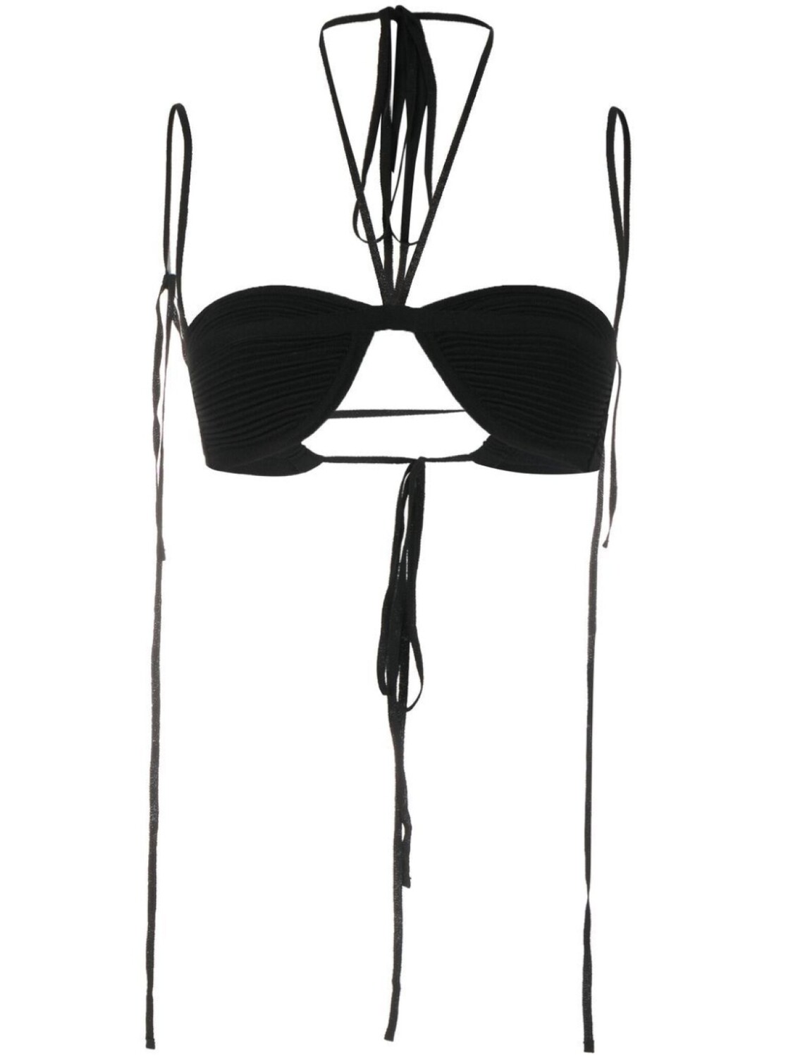 ANDREĀDAMO топ с отделкой в рубчик, черный
ANDREĀDAMO топ с отделкой в рубчик, черный