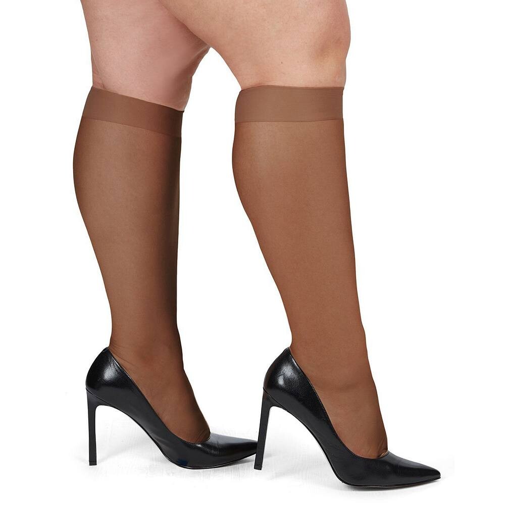 Энергичные чулки до колена больших размеров (2 шт.) MeMoi, цвет Utopia 
Энергичные чулки до колена больших размеров (2 шт.) MeMoi, цвет Utopia