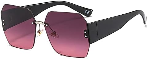 Женские солнцезащитные очки без оправы в стиле 2026 года, квадратные очки-маска, модные женские солнцезащитные очки с защитой от УФ-излучения в винтажном стиле MTZJH, C3black-red
Женские солнцезащитные очки без оправы в стиле 2026 года, квадратные очки-маска, модные женские солнцезащитные очки с защитой от УФ-излучения в винтажном стиле MTZJH, C3black-red