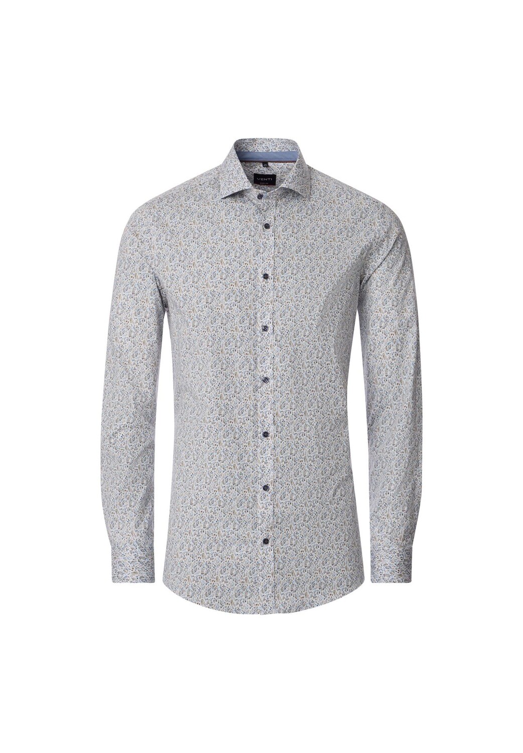 Мужская деловая рубашка с принтом, облегающая боди Venti, серый
Мужская деловая рубашка с принтом, облегающая боди Venti, серый
