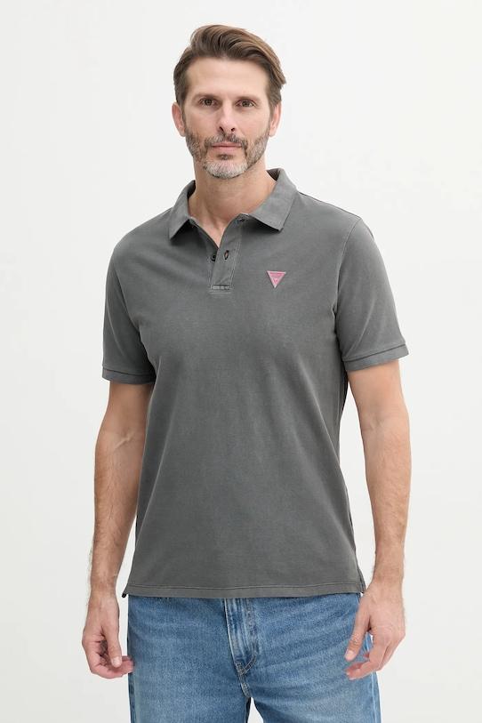 Хлопковая поло Guess, серый
Хлопковая поло Guess, серый