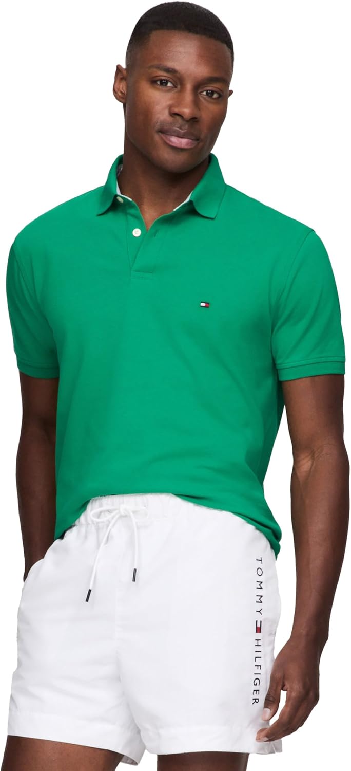 Мужская рубашка-поло Tommy Hilfiger с коротким рукавом из хлопкового пике, классического кроя, коллекция 2024 года, Palm Leaf.
Мужская рубашка-поло Tommy Hilfiger с коротким рукавом из хлопкового пике, классического кроя, коллекция 2024 года, Palm Leaf.