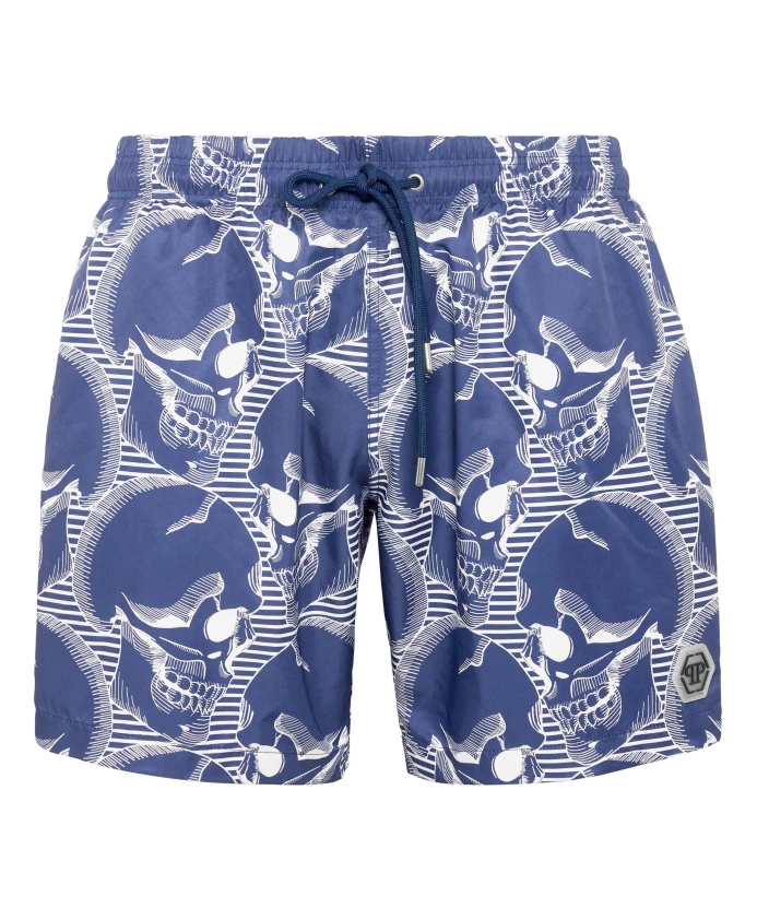 Плавки череп Philipp Plein, синий
Плавки череп Philipp Plein, синий
