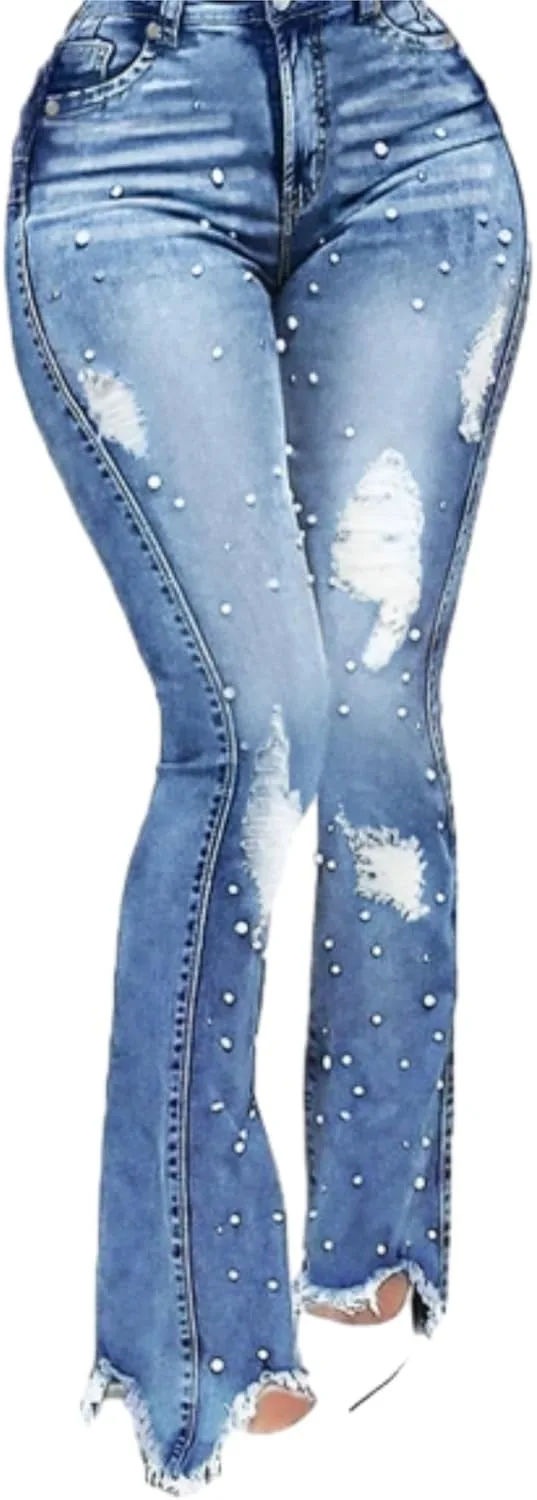 Женские джинсы Pearl с потертостями и разрывами, завышенная талия, свободный крой WGXWGX
Женские джинсы Pearl с потертостями и разрывами, завышенная талия, свободный крой WGXWGX