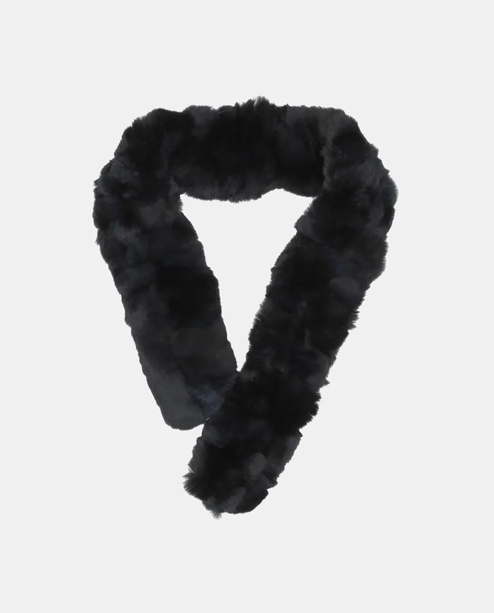 Шарф из меха кролика рекс IN.ES, черный
Шарф из меха кролика рекс IN.ES, черный