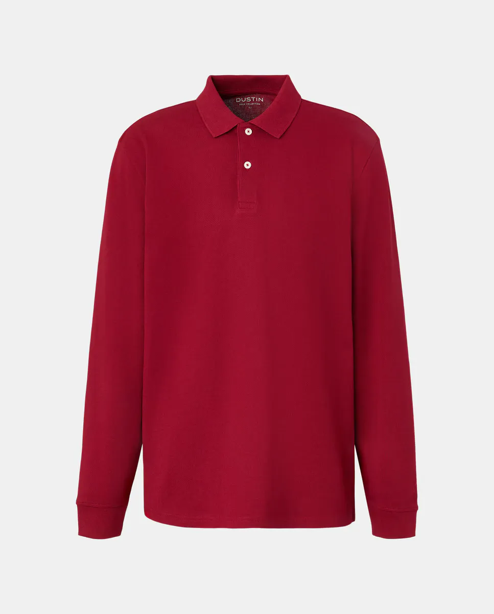 Поло с длинным рукавом пике для мужчин Dustin, бордовый
Поло с длинным рукавом пике для мужчин Dustin, бордовый