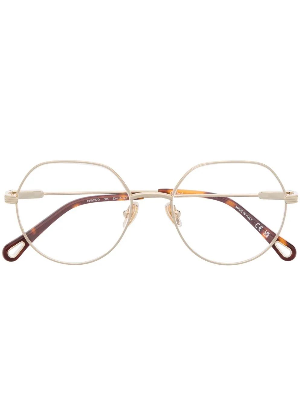Очки Benjamine в круглой оправе Chloé Eyewear, золотой
Очки Benjamine в круглой оправе Chloé Eyewear, золотой