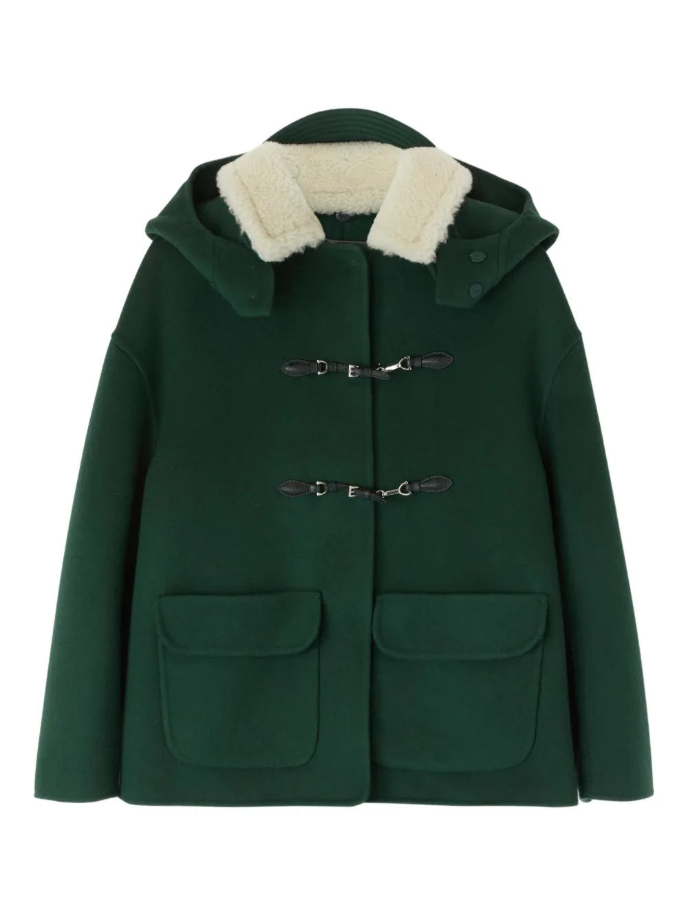 Пальто с капюшоном и меховым воротником Ermanno Scervino, зеленый
Пальто с капюшоном и меховым воротником Ermanno Scervino, зеленый