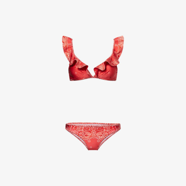 Купальник Zimmermann с рюшами, красный
Купальник Zimmermann с рюшами, красный