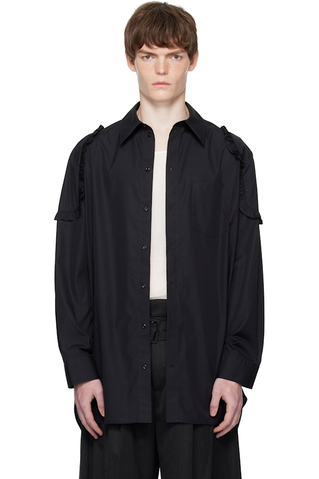 Туника с рюшами на плечах Simone Rocha, черный
Туника с рюшами на плечах Simone Rocha, черный