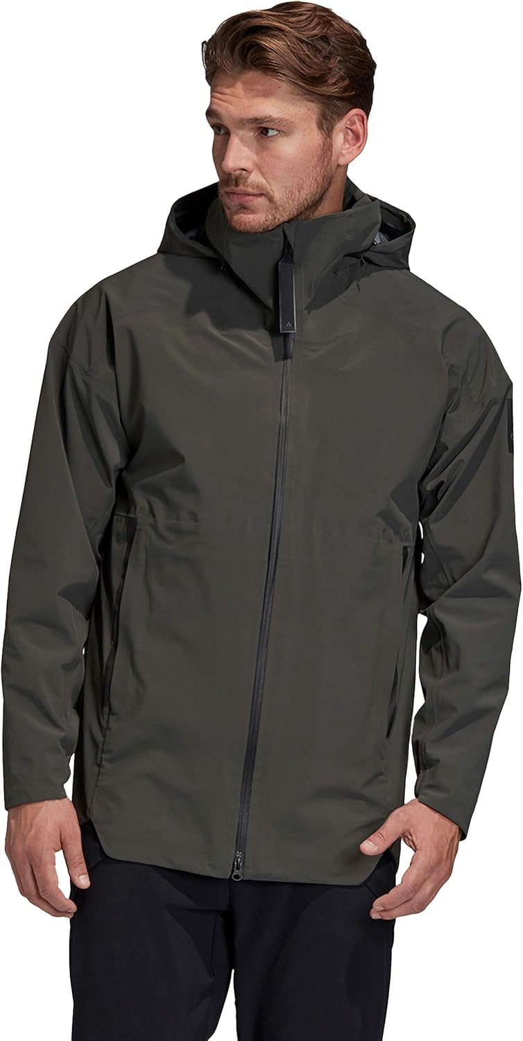 Куртка-дождевик Adidas с капюшоном на молнии, серый
Куртка-дождевик Adidas с капюшоном на молнии, серый